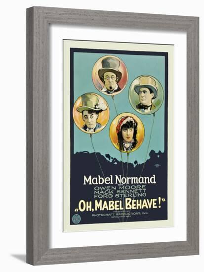 Oh, Mabel Behave!-null-Framed Art Print