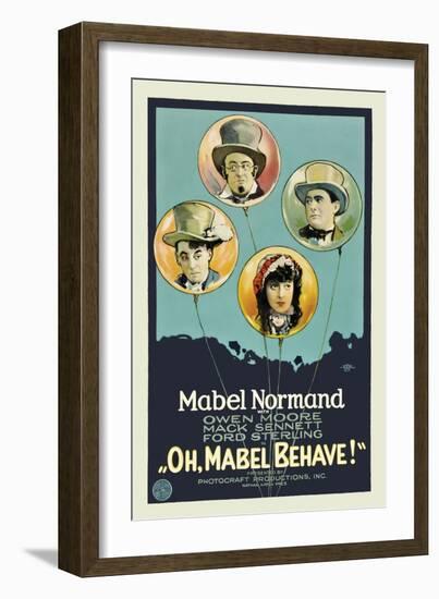 Oh, Mabel Behave!-null-Framed Art Print