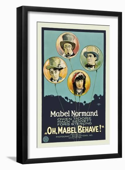 Oh, Mabel Behave!-null-Framed Art Print