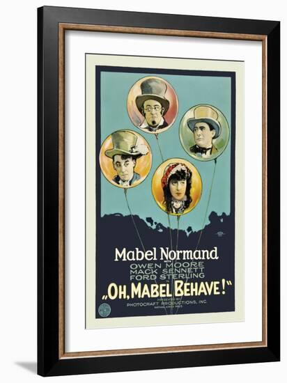 Oh, Mabel Behave!-null-Framed Art Print