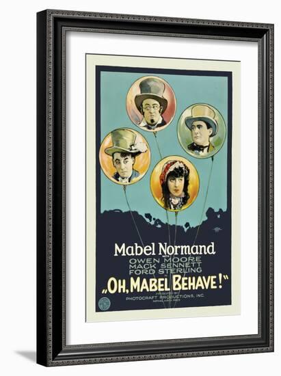 Oh, Mabel Behave!-null-Framed Art Print