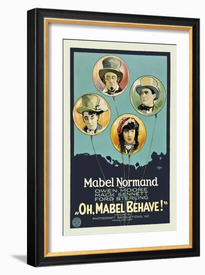 Oh, Mabel Behave!-null-Framed Art Print