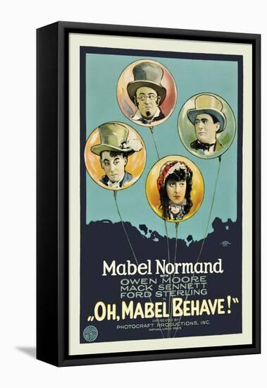 Oh, Mabel Behave!-null-Framed Stretched Canvas
