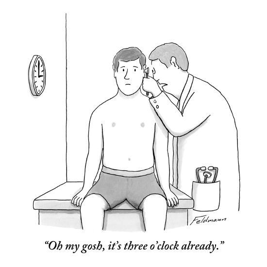oh my gosh it s three o clock already new yorker cartoon
