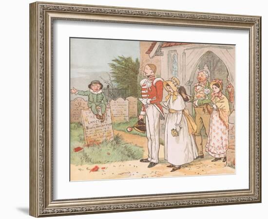 Oh! Never Despise the Soldier Lad-Though His Station Be But Low-Randolph Caldecott-Framed Giclee Print