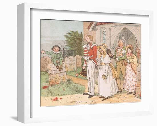 Oh! Never Despise the Soldier Lad-Though His Station Be But Low-Randolph Caldecott-Framed Giclee Print