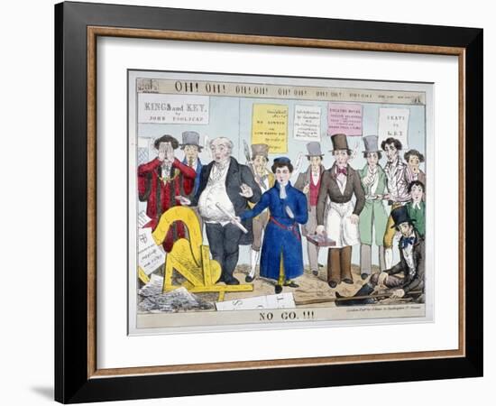 'Oh! Oh! Oh! Oh! ... No go!!!', 1830-Anon-Framed Giclee Print