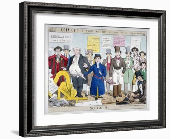 'Oh! Oh! Oh! Oh! ... No go!!!', 1830-Anon-Framed Giclee Print
