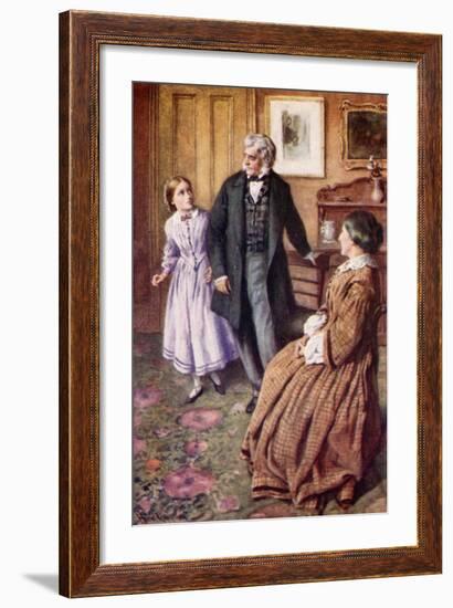 "Oh, Sir! They Do Care, Very, Very Much!"-Harold Copping-Framed Giclee Print