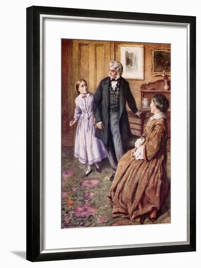 "Oh, Sir! They Do Care, Very, Very Much!"-Harold Copping-Framed Giclee Print