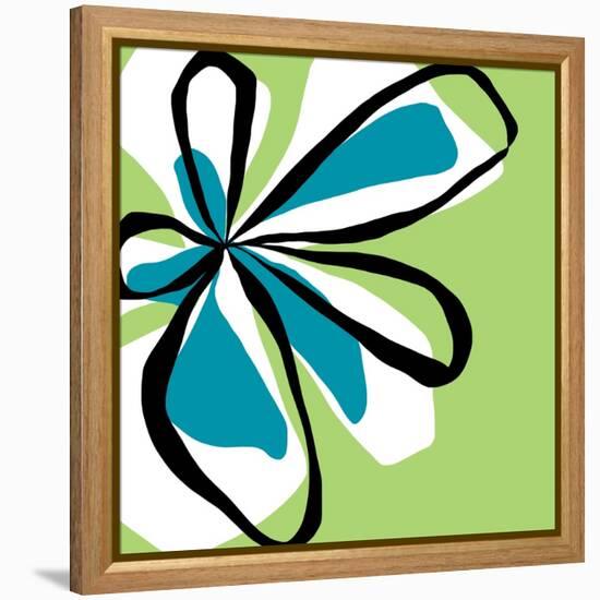 Oh So Pretty - Green-Jan Weiss-Framed Stretched Canvas