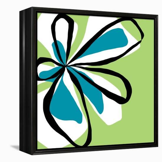 Oh So Pretty - Green-Jan Weiss-Framed Stretched Canvas