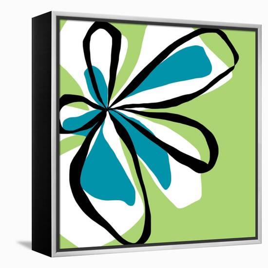 Oh So Pretty - Green-Jan Weiss-Framed Stretched Canvas