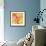 Oh So Pretty - Orange 2-Jan Weiss-Framed Art Print displayed on a wall