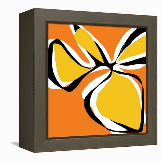 Oh So Pretty - Orange-Jan Weiss-Framed Stretched Canvas