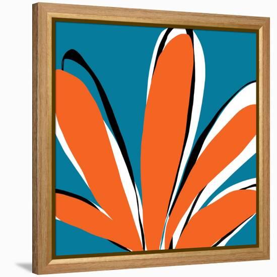 Oh So Pretty - Teal-Jan Weiss-Framed Stretched Canvas