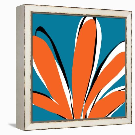 Oh So Pretty - Teal-Jan Weiss-Framed Stretched Canvas