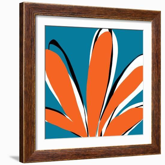 Oh So Pretty - Teal-Jan Weiss-Framed Art Print