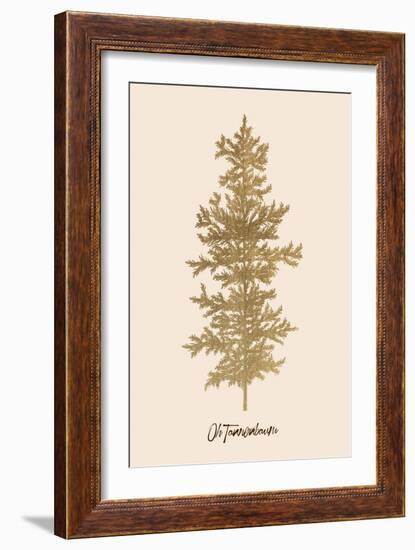 Oh Tannebaum (Gold)-Kubistika-Framed Giclee Print