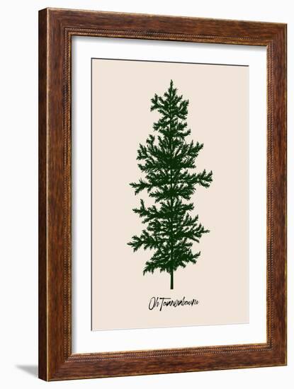 Oh Tannebaum (Green)-Kubistika-Framed Giclee Print