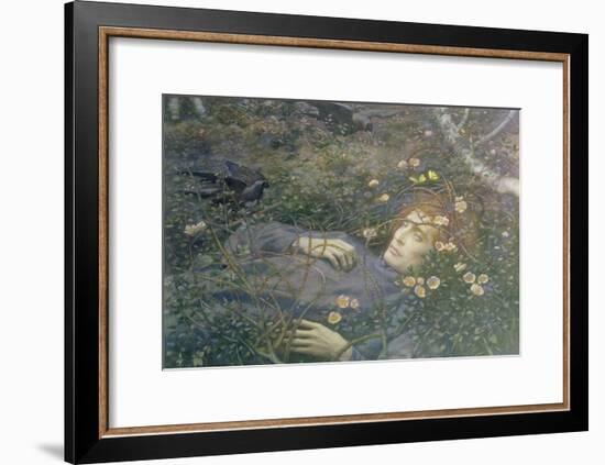 'Oh What's That in the Hollow?'-Edward Robert Hughes-Framed Giclee Print