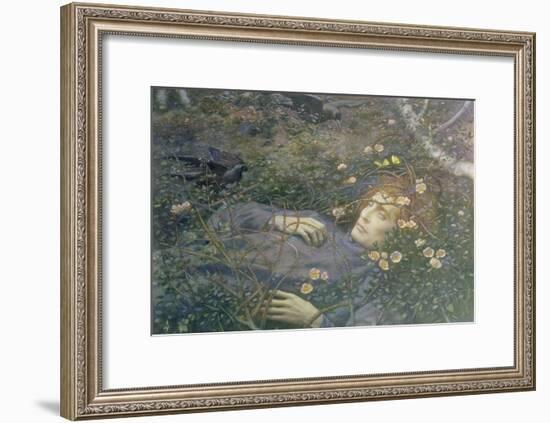 'Oh What's That in the Hollow?'-Edward Robert Hughes-Framed Giclee Print