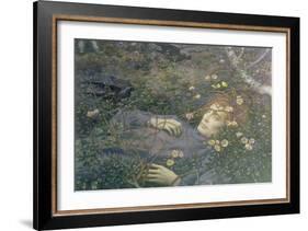 'Oh What's That in the Hollow?'-Edward Robert Hughes-Framed Giclee Print