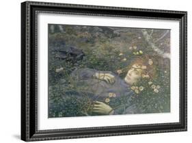 'Oh What's That in the Hollow?'-Edward Robert Hughes-Framed Giclee Print