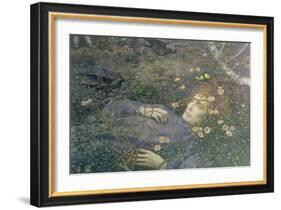 'Oh What's That in the Hollow?'-Edward Robert Hughes-Framed Giclee Print