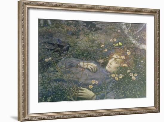 'Oh What's That in the Hollow?'-Edward Robert Hughes-Framed Giclee Print