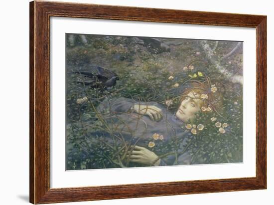 'Oh What's That in the Hollow?'-Edward Robert Hughes-Framed Giclee Print