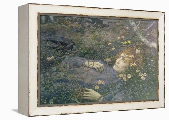 'Oh What's That in the Hollow?'-Edward Robert Hughes-Framed Premier Image Canvas