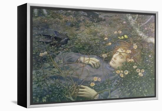 'Oh What's That in the Hollow?'-Edward Robert Hughes-Framed Premier Image Canvas