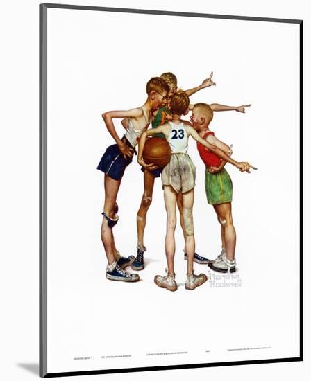 Oh, Yeah-Norman Rockwell-Mounted Art Print