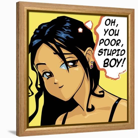 Oh You Poor Stupid Boy-Harry Briggs-Framed Premier Image Canvas