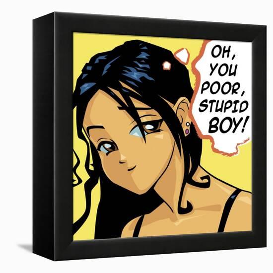 Oh You Poor Stupid Boy-Harry Briggs-Framed Premier Image Canvas