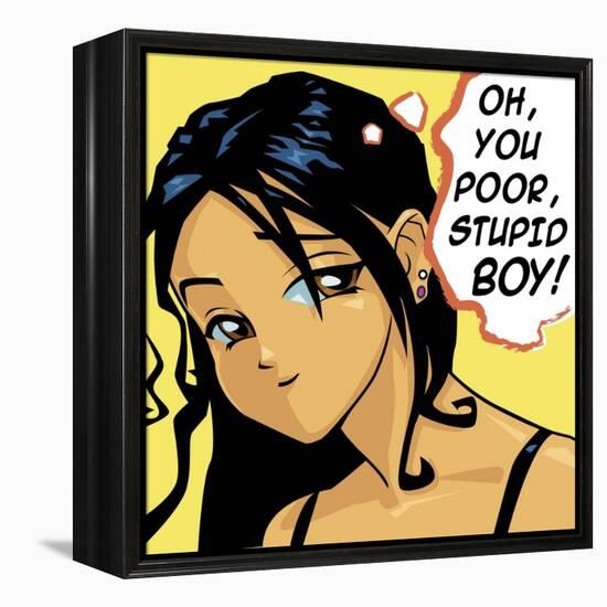 Oh You Poor Stupid Boy-Harry Briggs-Framed Premier Image Canvas