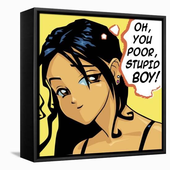 Oh You Poor Stupid Boy-Harry Briggs-Framed Premier Image Canvas