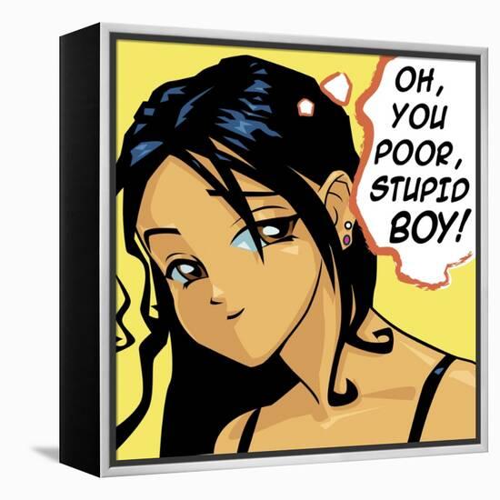 Oh You Poor Stupid Boy-Harry Briggs-Framed Premier Image Canvas