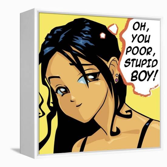 Oh You Poor Stupid Boy-Harry Briggs-Framed Premier Image Canvas