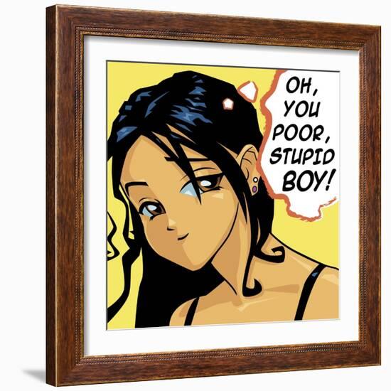 Oh You Poor Stupid Boy-Harry Briggs-Framed Giclee Print