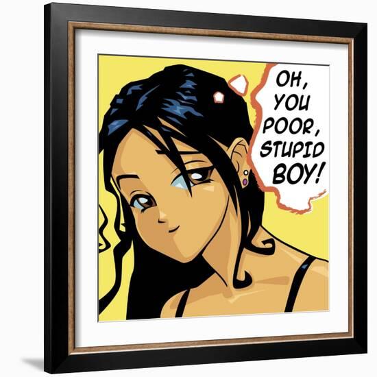 Oh You Poor Stupid Boy-Harry Briggs-Framed Giclee Print