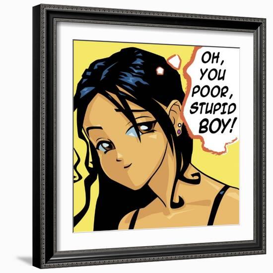 Oh You Poor Stupid Boy-Harry Briggs-Framed Giclee Print