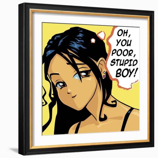 Oh You Poor Stupid Boy-Harry Briggs-Framed Giclee Print