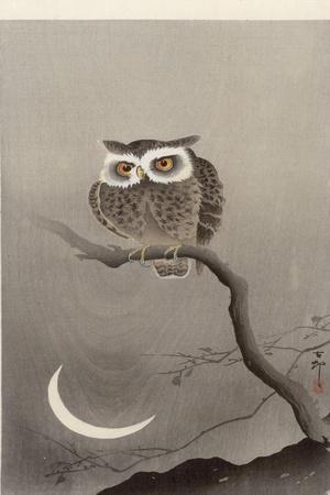 Heron in the Snow, c. 1925 by Ohara Koson. Fine Art Reproduction.