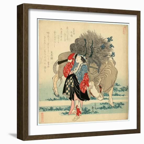 Oharame-Katsushika Hokusai-Framed Giclee Print