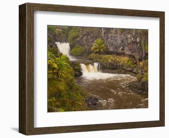 Ohe'O Gulch and Seven Sacred Pools, Haleakala National Park, Maui, Hawaii, USA-Cathy & Gordon Illg-Framed Photographic Print