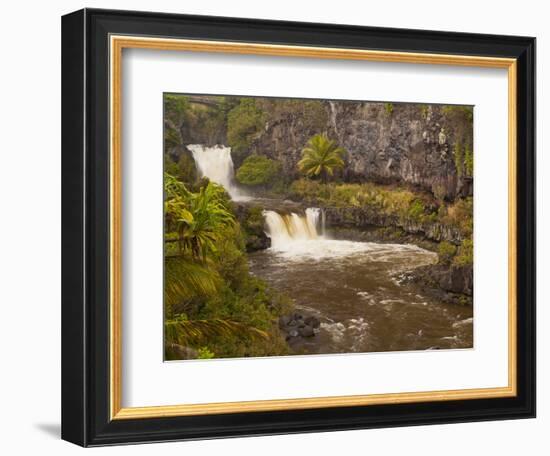 Ohe'O Gulch and Seven Sacred Pools, Haleakala National Park, Maui, Hawaii, USA-Cathy & Gordon Illg-Framed Photographic Print