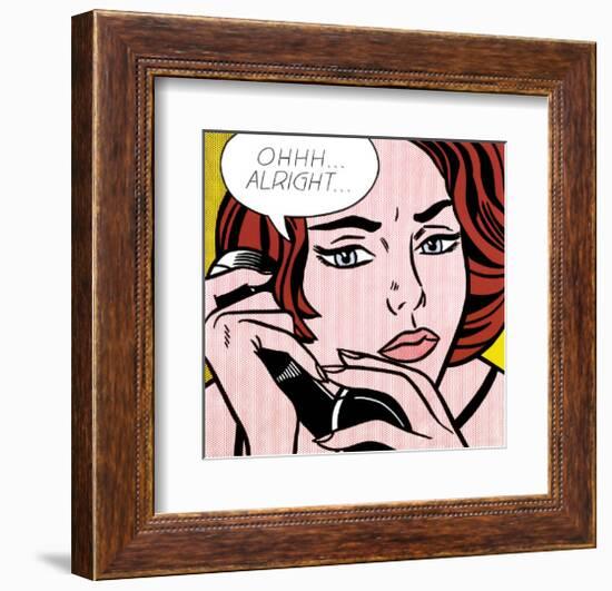 Ohhh...Alright..., 1964-Roy Lichtenstein-Framed Art Print