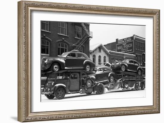 Ohio: Auto Transport, 1940-Arthur Rothstein-Framed Giclee Print